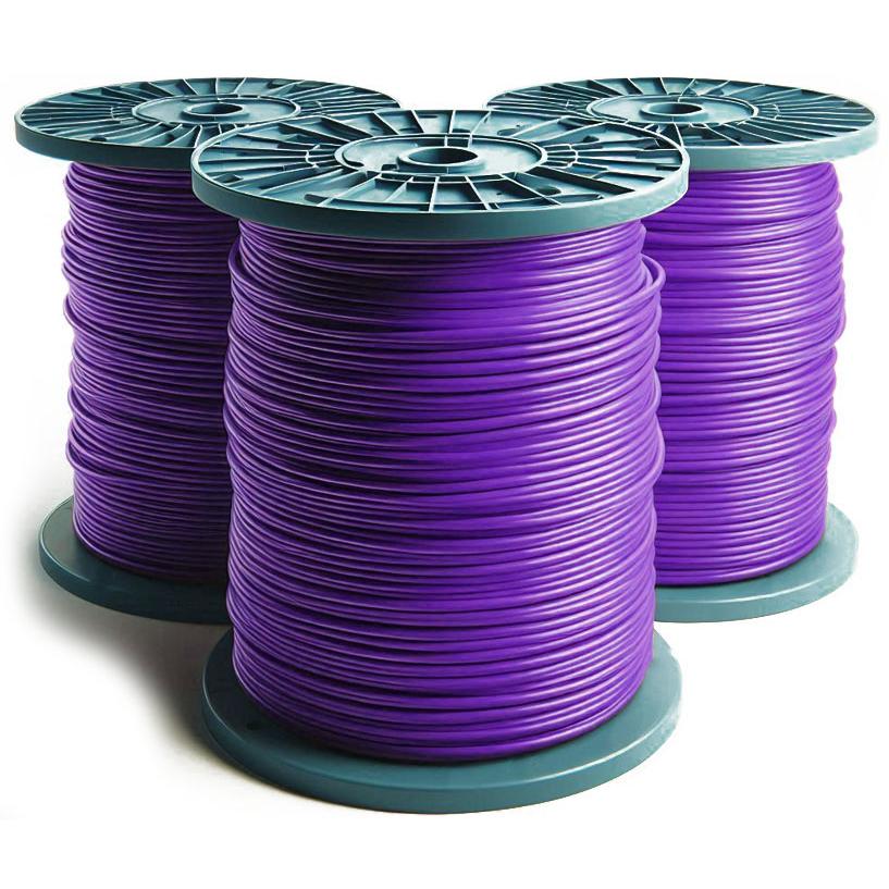 WIRE22-55-xx 22 Gauge Insulated Stranded Purple Wire With Color